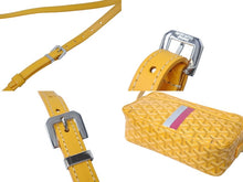 Load image into Gallery viewer, GOYARD ゴヤール カップヴェールPMバッグ ショルダーバッグ CAPVE2PMLTY08CL08P イエロー シルバー金具 PVC レザー 美品 中古 4c070387