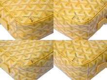 Load image into Gallery viewer, GOYARD ゴヤール カップヴェールPMバッグ ショルダーバッグ CAPVE2PMLTY08CL08P イエロー シルバー金具 PVC レザー 美品 中古 4c070387
