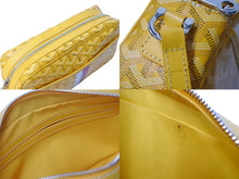 Load image into Gallery viewer, GOYARD ゴヤール カップヴェールPMバッグ ショルダーバッグ CAPVE2PMLTY08CL08P イエロー シルバー金具 PVC レザー 美品 中古 4c070387