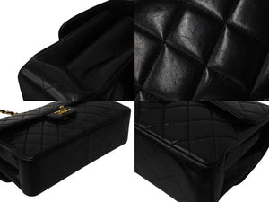 極美品 CHANEL シャネル マトラッセ ワンショルダーバッグ 4番台 Wフェイス Wチェーン 25cm ラムスキン ココマーク ゴールド金具 中古 4c070397