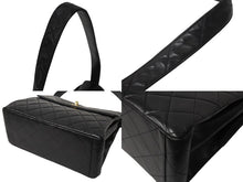 Load image into Gallery viewer, CHANEL シャネル ワンショルダーバッグ 5番台 ココマーク キルティング ラムスキン ブラック ヴィンテージ ゴールド金具 美品 中古 4c070399