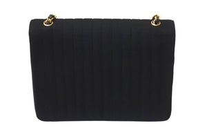 極美品 CHANEL シャネル マドモアゼル チェーンショルダーバッグ 1番台 ココマーク キャンバス レザー ブラック ゴールド金具 中古 4c070400