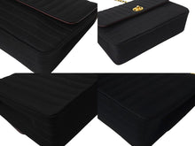 Load image into Gallery viewer, 極美品 CHANEL シャネル マドモアゼル チェーンショルダーバッグ 1番台 ココマーク キャンバス レザー ブラック ゴールド金具 中古 4c070400