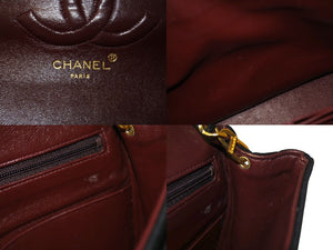 極美品 CHANEL シャネル マドモアゼル チェーンショルダーバッグ 1番台 ココマーク キャンバス レザー ブラック ゴールド金具 中古 4c070400