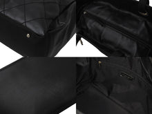 Load image into Gallery viewer, CHANEL シャネル バリビアリッツトートGM ココマーク 12番台 2008年 コーティングキャンバス ブラック シルバー 美品 中古 4c070423
