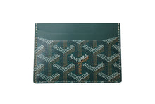 Load image into Gallery viewer, 新品未使用 GOYARD ゴヤール サンシュルピス カードケース グリーン STSULPPMLTY08CL08X ロゴ 小物 カーフスキン 中古 4c070425