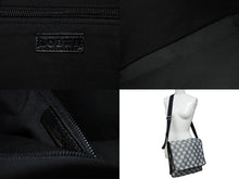 Load image into Gallery viewer, LOEWE ロエベ アナグラム ショルダーバッグ クロスボディバッグ キャンバス レザー ブラック ネイビー ホワイト 美品 中古 4c070428