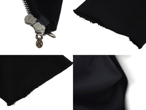 CHROME HEARTS クロムハーツ 半袖スウェット サイズM コットン シルバー925 ブラック 美品 中古 4c070429