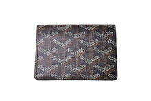 Load image into Gallery viewer, 新品未使用 GOYARD ゴヤール カードケース マルゼルブ ブラウン ブラック ゴヤールディンキャンバス ヴォーゼルカーフスキン 中古 4c070435