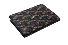 Load image into Gallery viewer, 新品未使用 GOYARD ゴヤール カードケース マルゼルブ ブラウン ブラック ゴヤールディンキャンバス ヴォーゼルカーフスキン 中古 4c070435