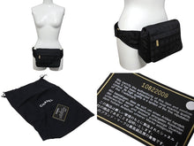 Load image into Gallery viewer, CHANEL シャネル ニュートラベルライン ウエストバッグ ショルダーバッグ ナイロン ブラック ゴールド金具 美品 中古 4c070438