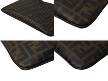 画像をギャラリービューアに読み込む, FENDI フェンディズショルダーバッグ サコッシュ柄ッカ 7VA247-B0W PVC レザー ブラウン シルバー金具 美品 中古 4c070440 