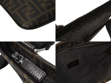 画像をギャラリービューアに読み込む, FENDI フェンディズショルダーバッグ サコッシュ柄ッカ 7VA247-B0W PVC レザー ブラウン シルバー金具 美品 中古 4c070440 