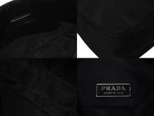 画像をギャラリービューアに読み込む, 極美品 PRADA プラダ ホーボー ハンドバッグ ワンショルダーバッグ MV515 トライアングル ナイロン ブラック 中古 4c070443 