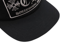 Load image into Gallery viewer, CHROME HEARTS クロムハーツトラッカーキャップ CHロゴ刺繍 クロスボール シルバー 925 ブラック 中古 美品 4c070444