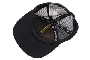 CHROME HEARTS クロムハーツトラッカーキャップ CHロゴ刺繍 クロスボール シルバー 925 ブラック 中古 美品 4c070444