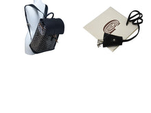 Load image into Gallery viewer, GOYARD ゴヤール アルパンMM リュック バックパック キャンバス ブラック ブラウン シルバー金具 美品 中古 4c070449