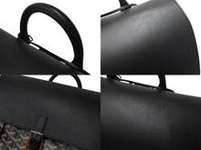 Load image into Gallery viewer, GOYARD ゴヤール アルパンMM リュック バックパック キャンバス ブラック ブラウン シルバー金具 美品 中古 4c070449