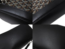Load image into Gallery viewer, GOYARD ゴヤール アルパンMM リュック バックパック キャンバス ブラック ブラウン シルバー金具 美品 中古 4c070449