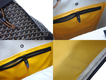 Load image into Gallery viewer, GOYARD ゴヤール アルパンMM リュック バックパック キャンバス ブラック ブラウン シルバー金具 美品 中古 4c070449