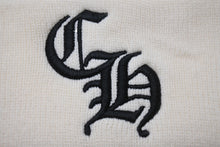 Load image into Gallery viewer, 極美品 CHROME HEARTS クロムハーツ ビーニー ニットキャップ ホワイト CHプラス アクリル ONE SIZE 刺繍 中古 4c070451