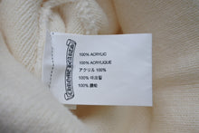 Load image into Gallery viewer, 極美品 CHROME HEARTS クロムハーツ ビーニー ニットキャップ ホワイト CHプラス アクリル ONE SIZE 刺繍 中古 4c070451