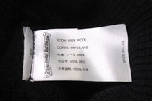 Load image into Gallery viewer, Chrome Hearts クロムハーツ CH WOOL WATCH CAP ニット帽 帽子 CHプラス ウール ブラック ホワイト 美品 中古 4c070457