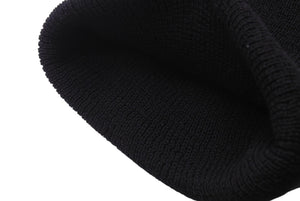Chrome Hearts クロムハーツ CH WOOL WATCH CAP ニット帽 帽子 CHプラス ウール ブラック ホワイト 美品 中古 4c070457