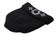 Load image into Gallery viewer, Chrome Hearts クロムハーツ WOOL WATCH CAP ニット帽 帽子 ホースシュー U.S.A製 ブラック ホワイト サイズOS 美品 中古 4c070458