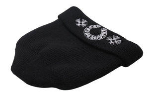 Chrome Hearts クロムハーツ WOOL WATCH CAP ニット帽 帽子 ホースシュー U.S.A製 ブラック ホワイト サイズOS 美品 中古 4c070458