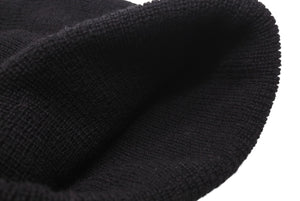 Chrome Hearts クロムハーツ WOOL WATCH CAP ニット帽 帽子 ホースシュー U.S.A製 ブラック ホワイト サイズOS 美品 中古 4c070458