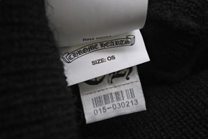 Chrome Hearts クロムハーツ WOOL WATCH CAP ニット帽 帽子 ホースシュー U.S.A製 ブラック ホワイト サイズOS 美品 中古 4c070458