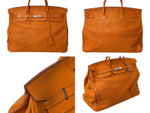 Load image into Gallery viewer, HERMES エルメス BIRKIN バーキン55 ハンドバッグ トゴ オレンジ シルバー金具 ◻︎I刻印 美品 中古 4c070461