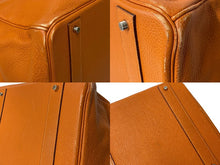 Load image into Gallery viewer, HERMES エルメス BIRKIN バーキン55 ハンドバッグ トゴ オレンジ シルバー金具 ◻︎I刻印 美品 中古 4c070461