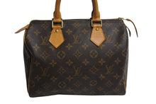 Load image into Gallery viewer, LOUIS VUITTON ルイヴィトン スピーディ25 ハンドバッグ M41109 旧型 モノグラム PVC レザー ゴールド金具 ブラウン 美品 中古 4c070462
