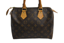 Load image into Gallery viewer, LOUIS VUITTON ルイヴィトン スピーディ25 ハンドバッグ M41109 旧型 モノグラム PVC レザー ゴールド金具 ブラウン 美品 中古 4c070462