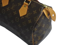 Load image into Gallery viewer, LOUIS VUITTON ルイヴィトン スピーディ25 ハンドバッグ M41109 旧型 モノグラム PVC レザー ゴールド金具 ブラウン 美品 中古 4c070462