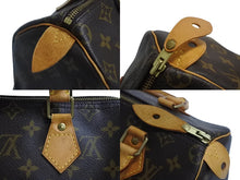 Load image into Gallery viewer, LOUIS VUITTON ルイヴィトン スピーディ25 ハンドバッグ M41109 旧型 モノグラム PVC レザー ゴールド金具 ブラウン 美品 中古 4c070462