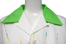 Load image into Gallery viewer, 新品同様 PRADA プラダ タイムカプセル プリント コットン シャツ ホワイト グリーン メンバー限定 オンライン限定 UCS438 15P8 F0018 S 231 サイズM 中古 4c070464