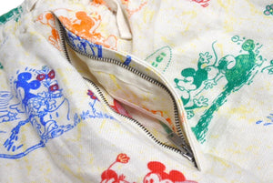 GUCCI × Disney グッチ × ディズニー オーバーサイズ ボウリングパンツ ショートパンツ 604046 サイズ44 ベージュ リネン 中古 4c070466