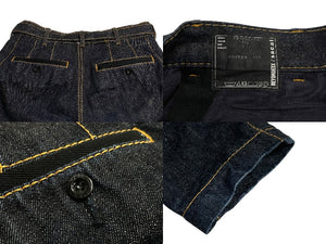 BEYONDEXX x SACAI ビヨンデックス サカイ ワイドテーパード デニムパンツ 22-02831M サイズ0 インゴディブルー 美品 中古 4c070468 