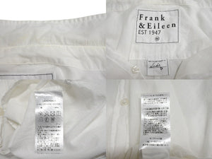 Frank&Eileen フランクアンドアイリーン LUKE ルーク 長袖シャツ 3420700021 サイズM ホワイト コットン 美品 中古 4c070471