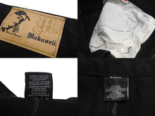 Load image into Gallery viewer, MAKAVELI マカヴェリ BAGGY DENIM ショートパンツ デニム ブルー プリント コットン サイズ30 59123 美品 中古 4c070472