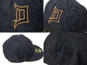 NEW ERA ニューエラ キャップ デニム NBA CHRIS WEBBER LIMITED 刺繍 サイズ7 3/4 62cm 美品 中古 4c070477