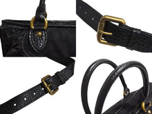 Load image into Gallery viewer, 極美品 LOUIS VUITTON ルイヴィトン ネオカヴィ GM ハンドバッグ M95352 モノグラムデニム ブラック レザー ゴールド金具 中古 4c070482