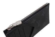 Load image into Gallery viewer, 新品同様 LOUIS VUITTON ルイヴィトン コインカード ホルダー コインケース M30271 モノグラム エクリプス タイガレザー ブラック 中古 4c070484