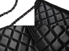 Load image into Gallery viewer, CHANEL シャネル ボーイシャネル ショルダーバッグ チェーンウォレット 19番台 ラムスキン ブラック シルバー 美品 中古 4c070487