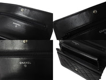 Load image into Gallery viewer, CHANEL シャネル ボーイシャネル ショルダーバッグ チェーンウォレット 19番台 ラムスキン ブラック シルバー 美品 中古 4c070487