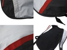 Load image into Gallery viewer, PRADA プラダスポーツ リュック デイパック 4VZ033 イタリア製 ポリエステル ポリウレタン グレー レッド ライトブルー 美品 中古 4c070490