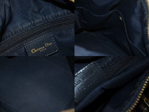 Christian Dior クリスチャンディオール ハンドバッグ 25cm トロッター柄 ネイビー 中古 良品 4c070494